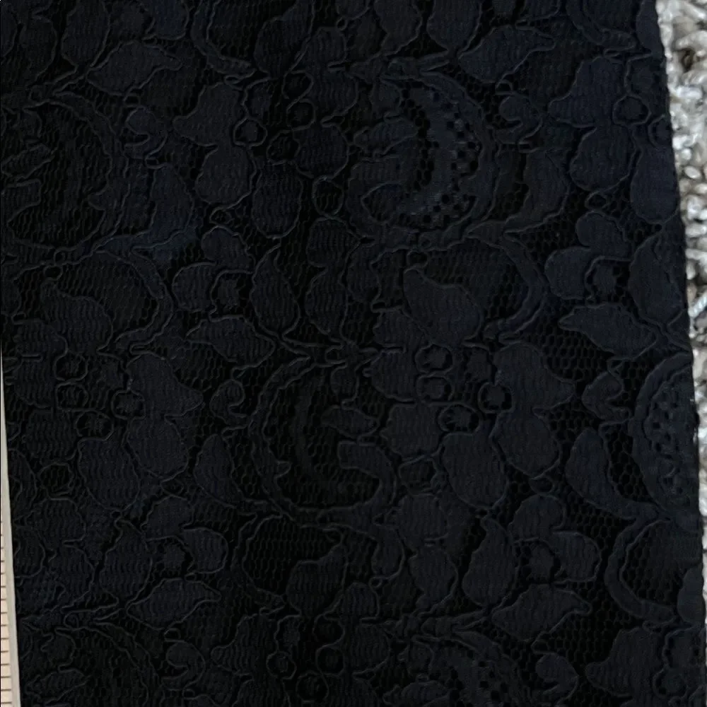 Marina Rinaldi Black Lace Mini Skirt in Size 27
